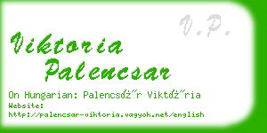 viktoria palencsar business card